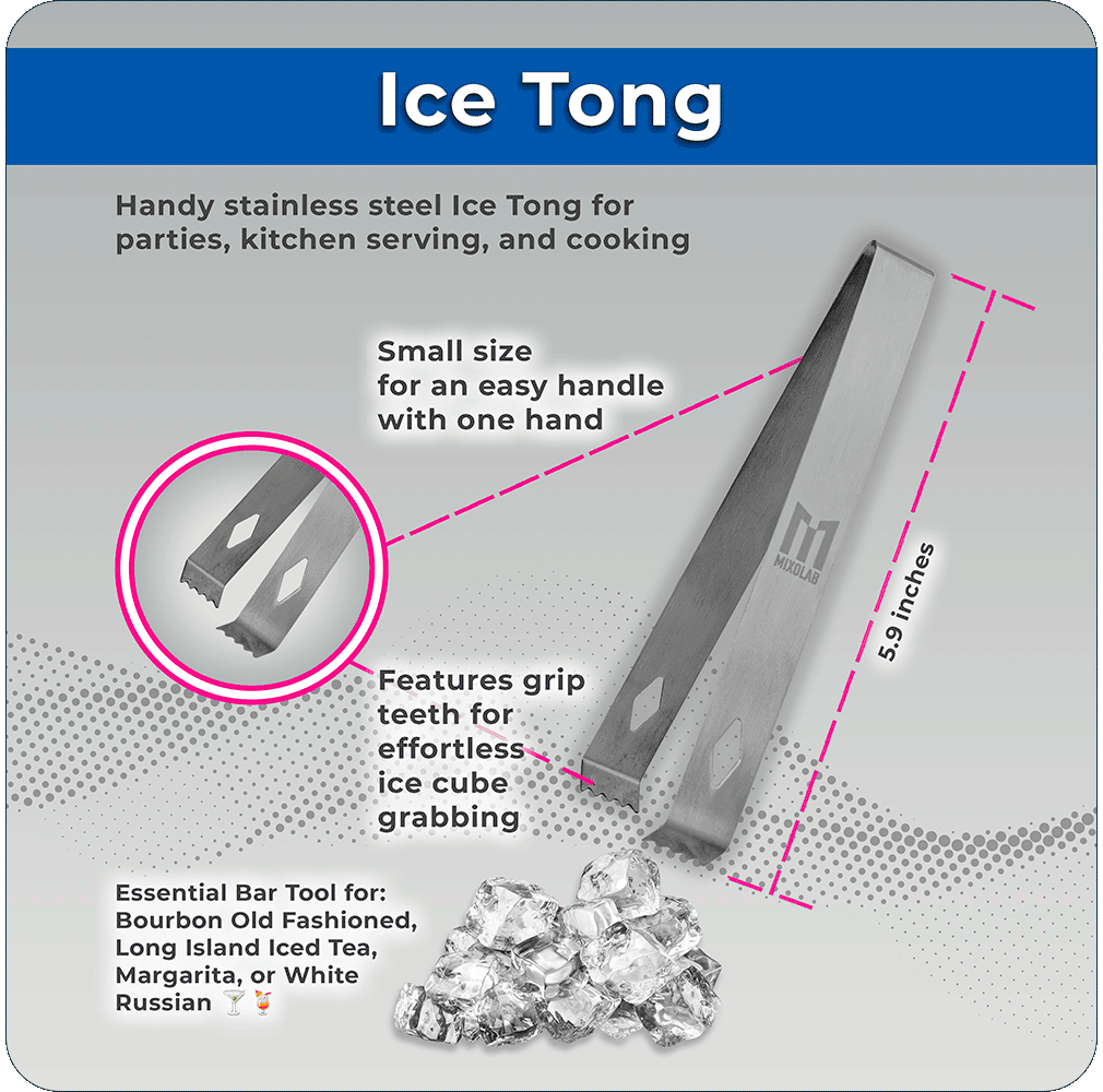 stainless steel ice tongs