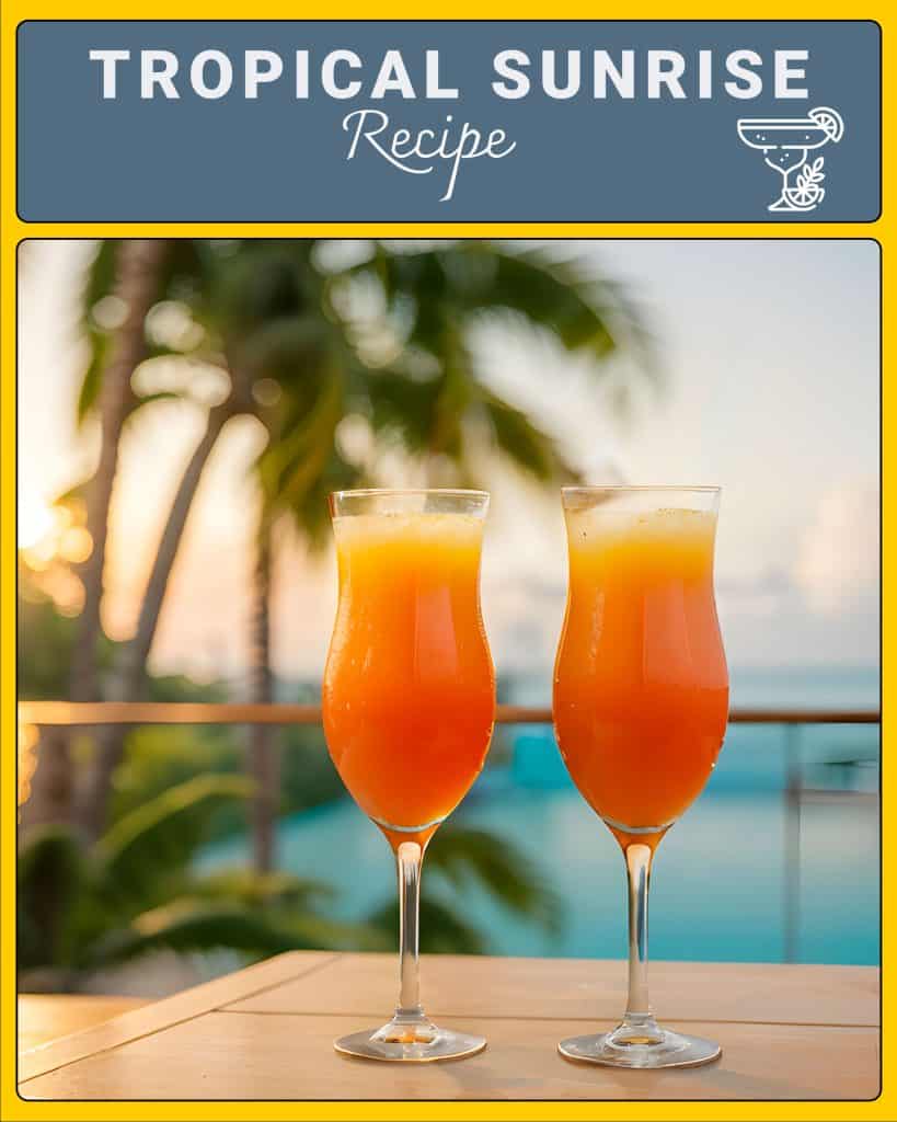 tropical sunrise mocktail recipe