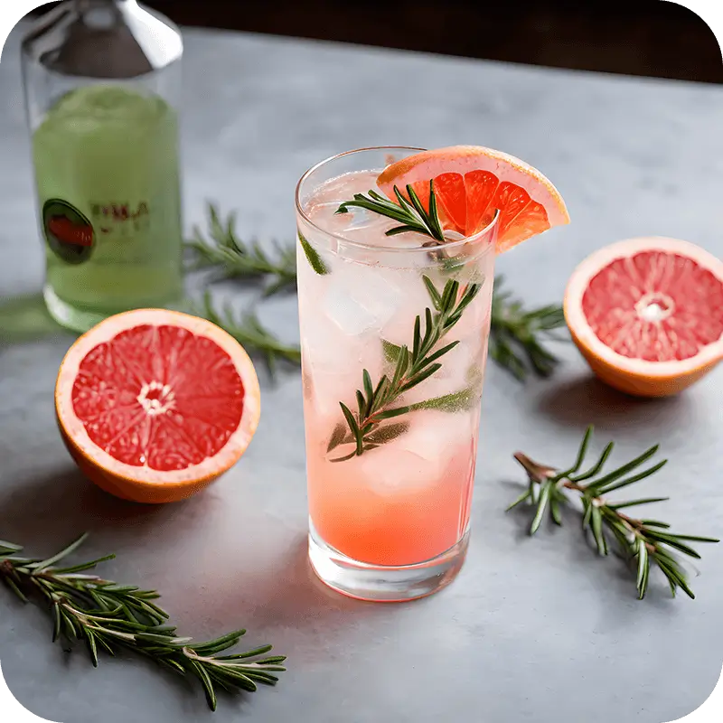 grapefruit mojito cocktail