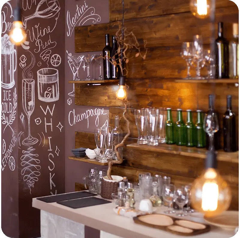 bar corner at home