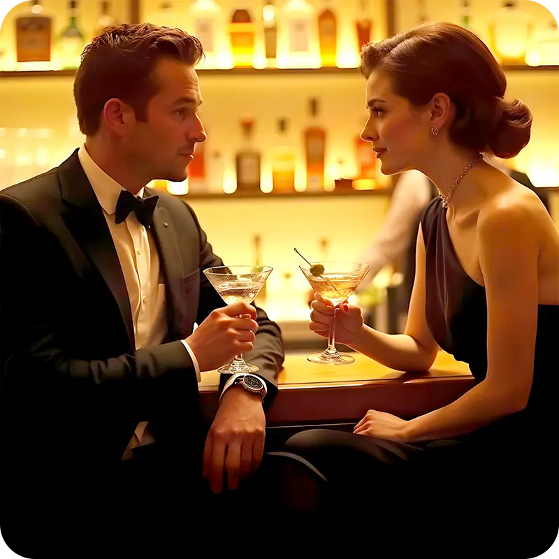 classic martini james bond character